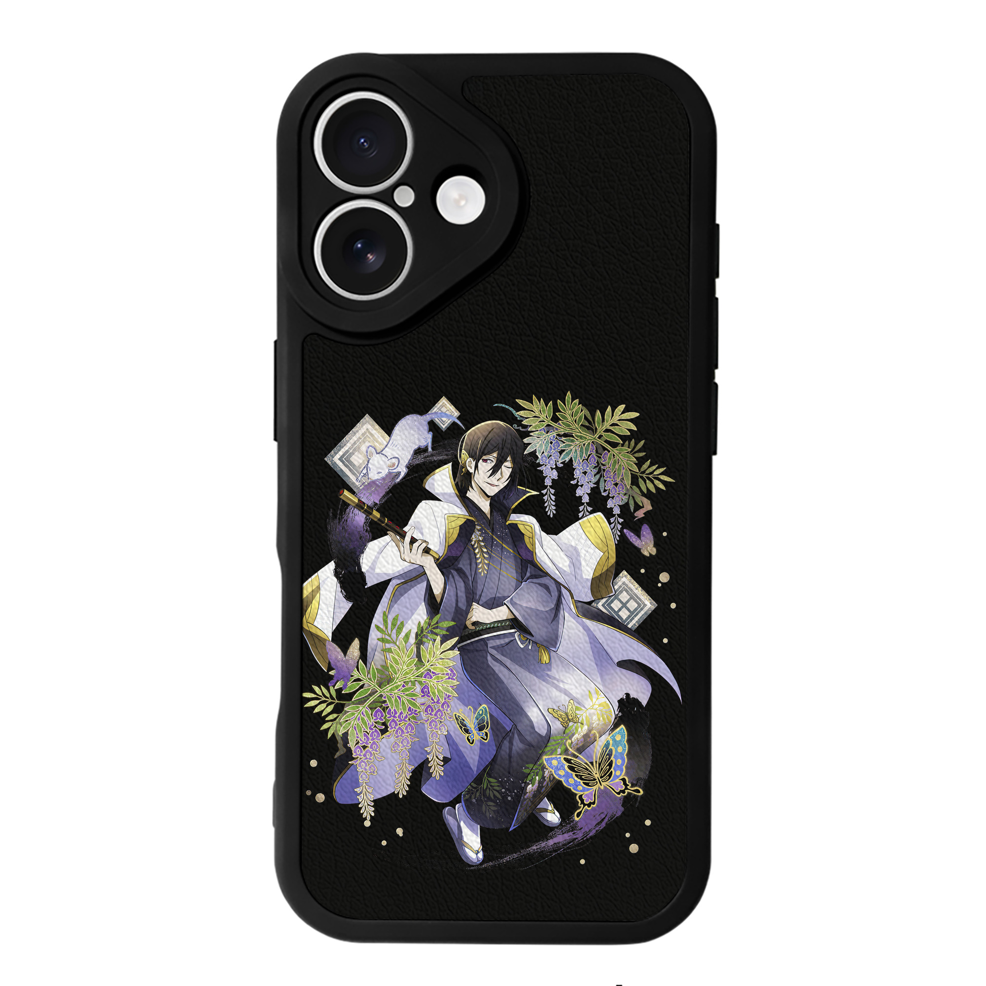 （画像用） 文豪ストレイドッグス Bungo Stray Dogs 【iPhone 16シリーズ対応】シリコンスマホケース（レザー調） 材質：シリコン